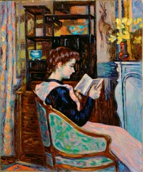 Mlle. Guillaumin liest, 1907